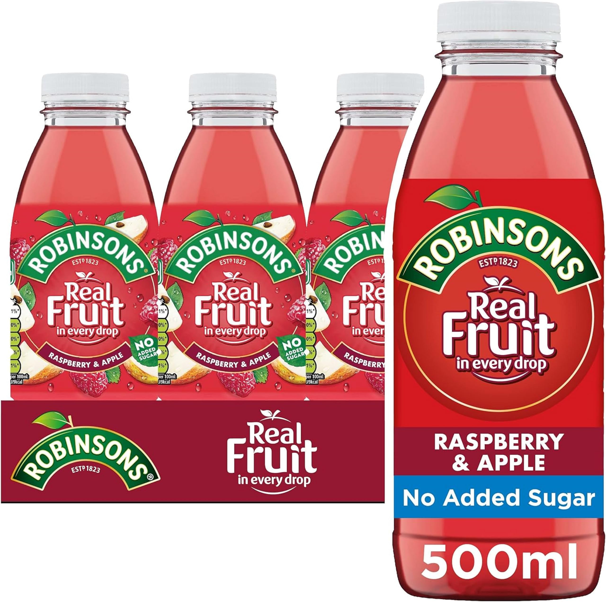 Robinsons RTD, Raspberry & Apple, 500 ml, Pack of 12