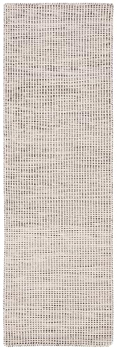 SAFAVIEH Vermont Collection Area Rug - 6' x 9', Brown & Ivory, Handmade Wool, Ideal for High Traffic Areas in Living Roo