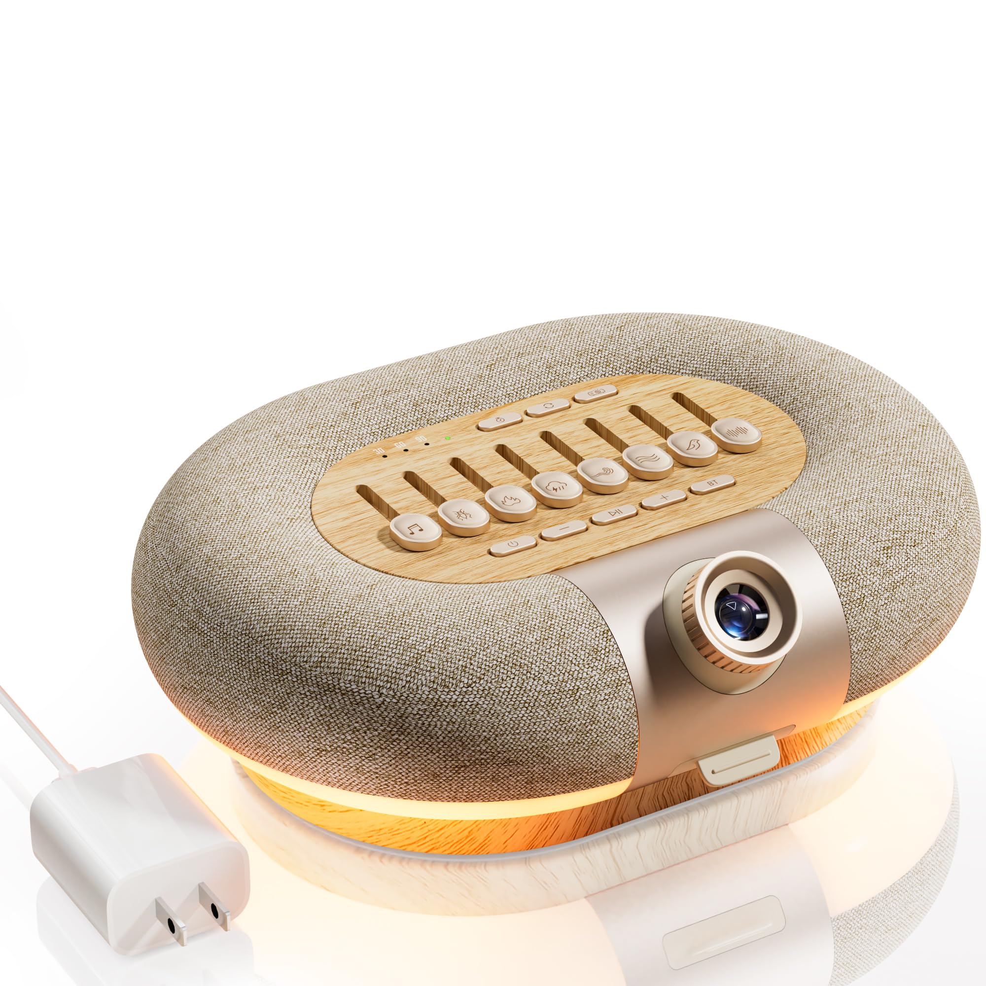 5 in 1 Bluetooth Speaker Galaxy Projector Night Light, 8 White Noise Timer