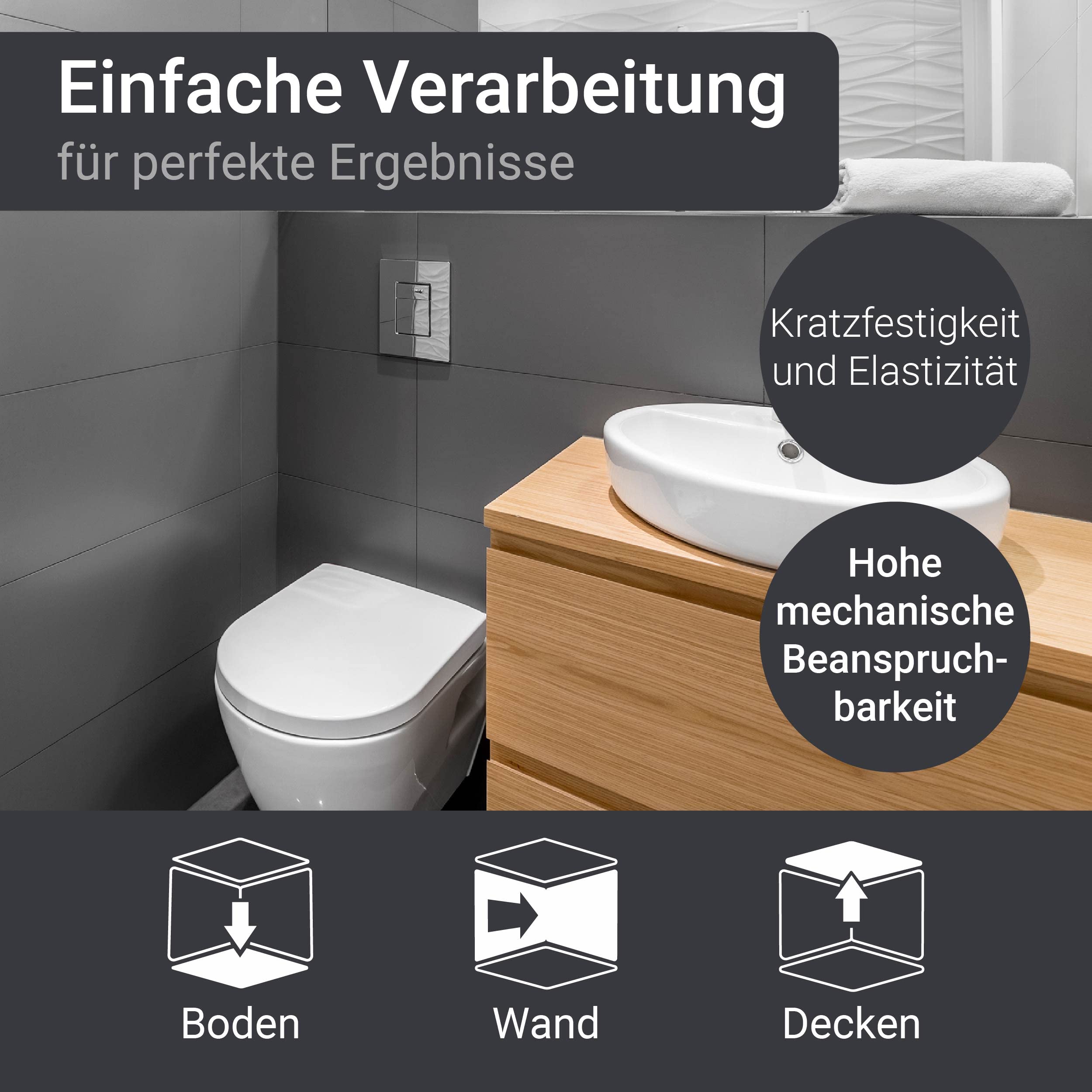 WO-WE Fliesen Grundierung Spezial Haftgrund Fliesengrund für Fliesenfarbe W708-2,5Kg