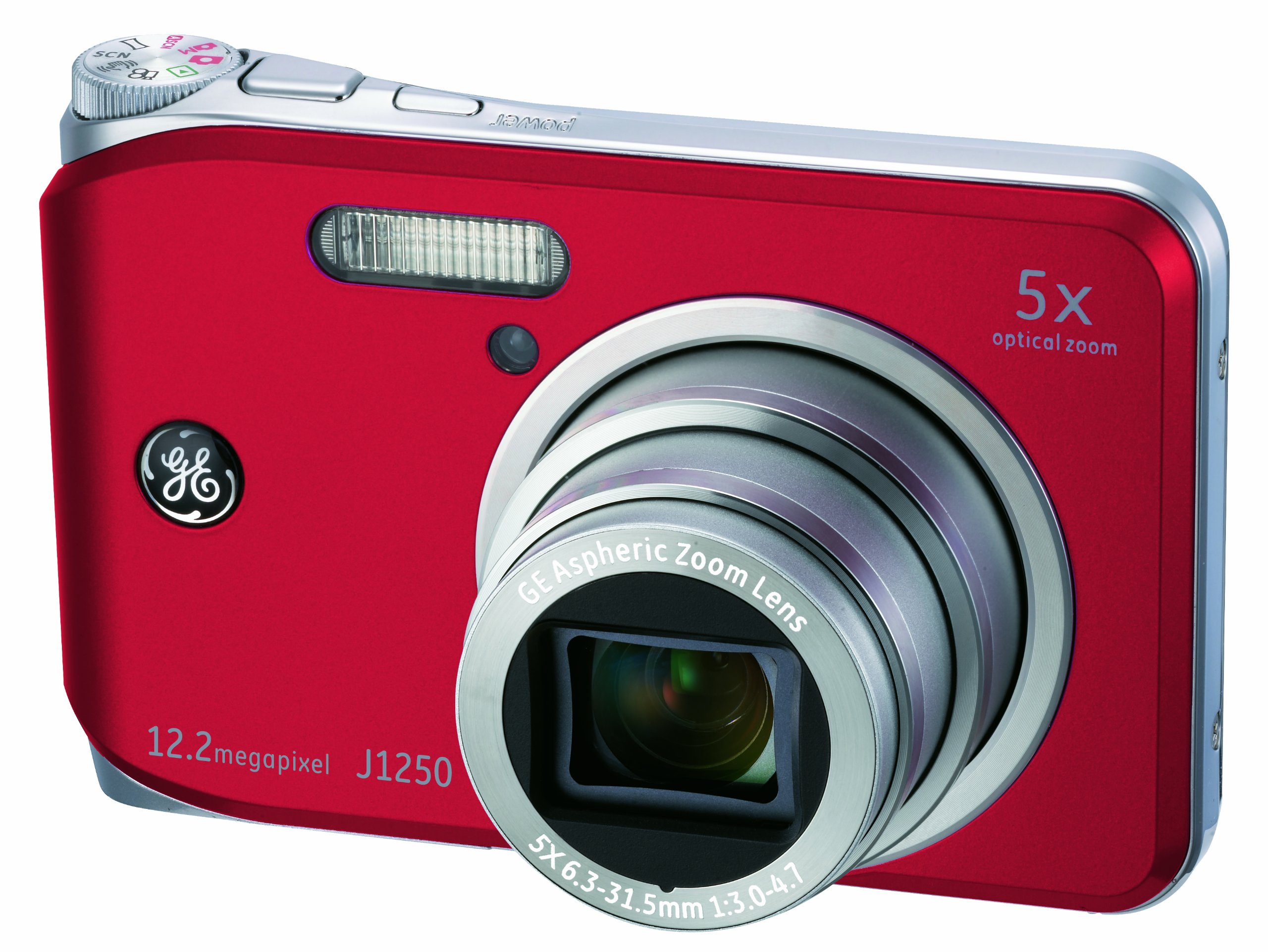 GE Digital Camera J1250 Red J1250R: All-in-One Digital Cameras