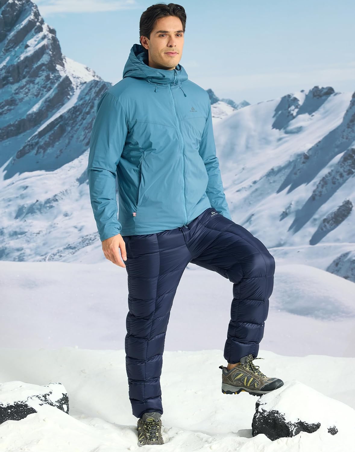 Pioneer Camp Puffer Pants Men 650-Fill Down Lightweight Packable Insulated TEFLON Windproof Thermal Ski Snow Snowboard - Image 6