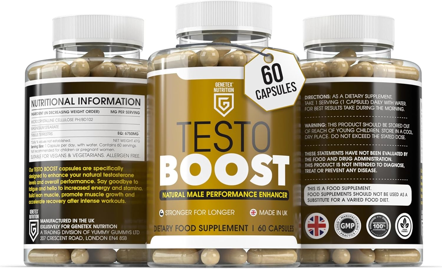 Extra Strong Pills for Men | Herbal Sex Pills to Boost Stamina, Libido & Energy | Natural Male Enhancing Supplement for Men's Performance & Prolonged Results | Food & Herbal Supplement | Made in UK 60 81OelIn7nuL. AC SL1500