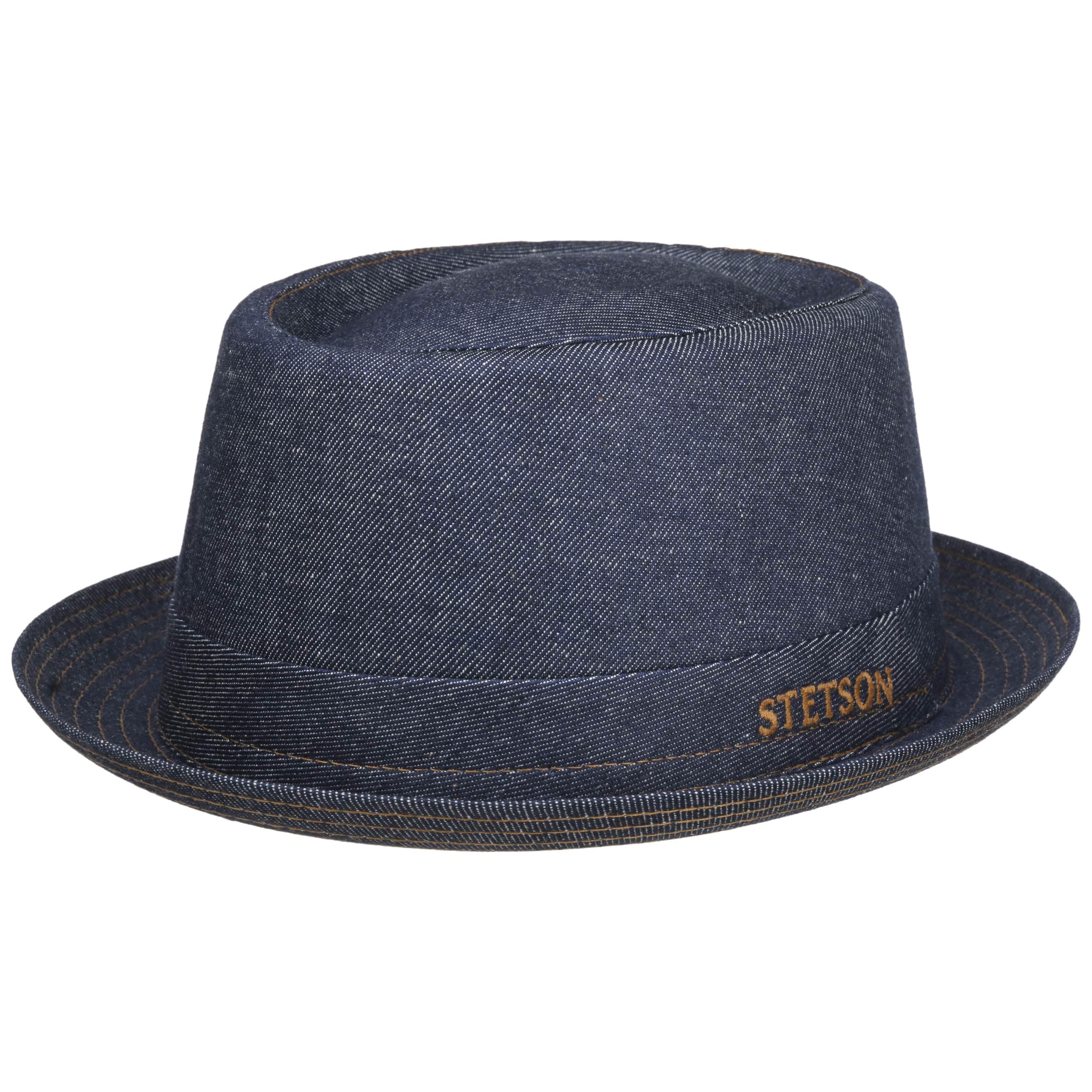 Stetson Danvick Cappello Pork Pie Denim Prodotto in Italia Unisex Primavera Estate