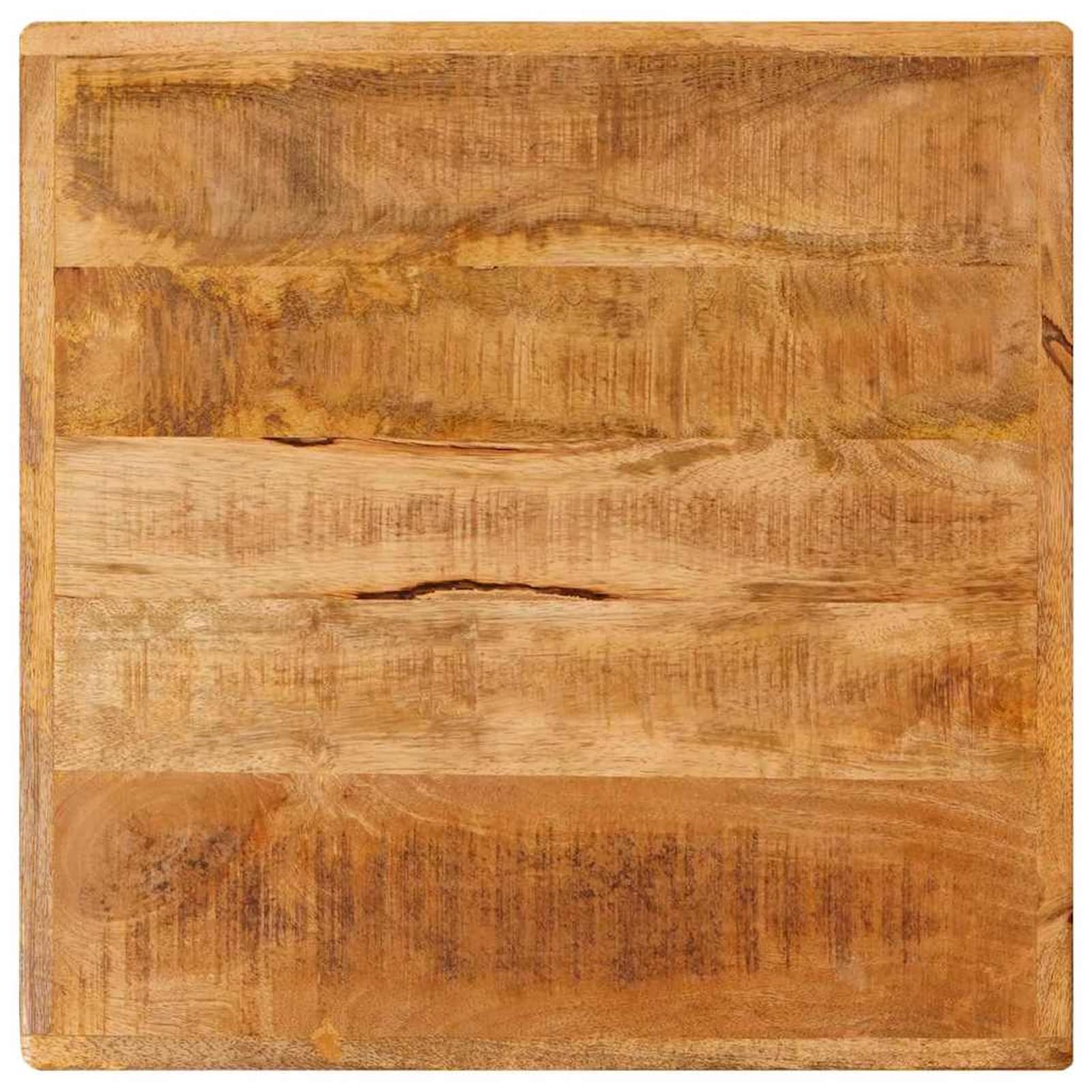 Gecheer Tavolo Bistrot Marrone, 50 x 50 x 76 cm, Legno di Mango, Industriale, Rustico e Elegante, per Cene e Pasti Rilassati
