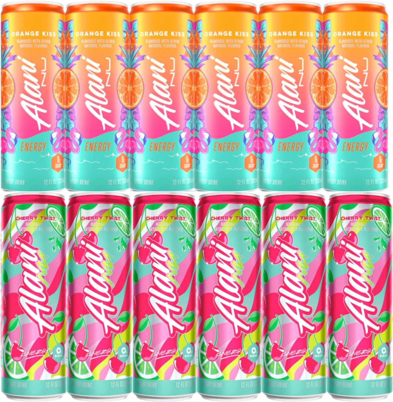 Generic Alani Nu Energy Drinks Orange Kiss and Cherry