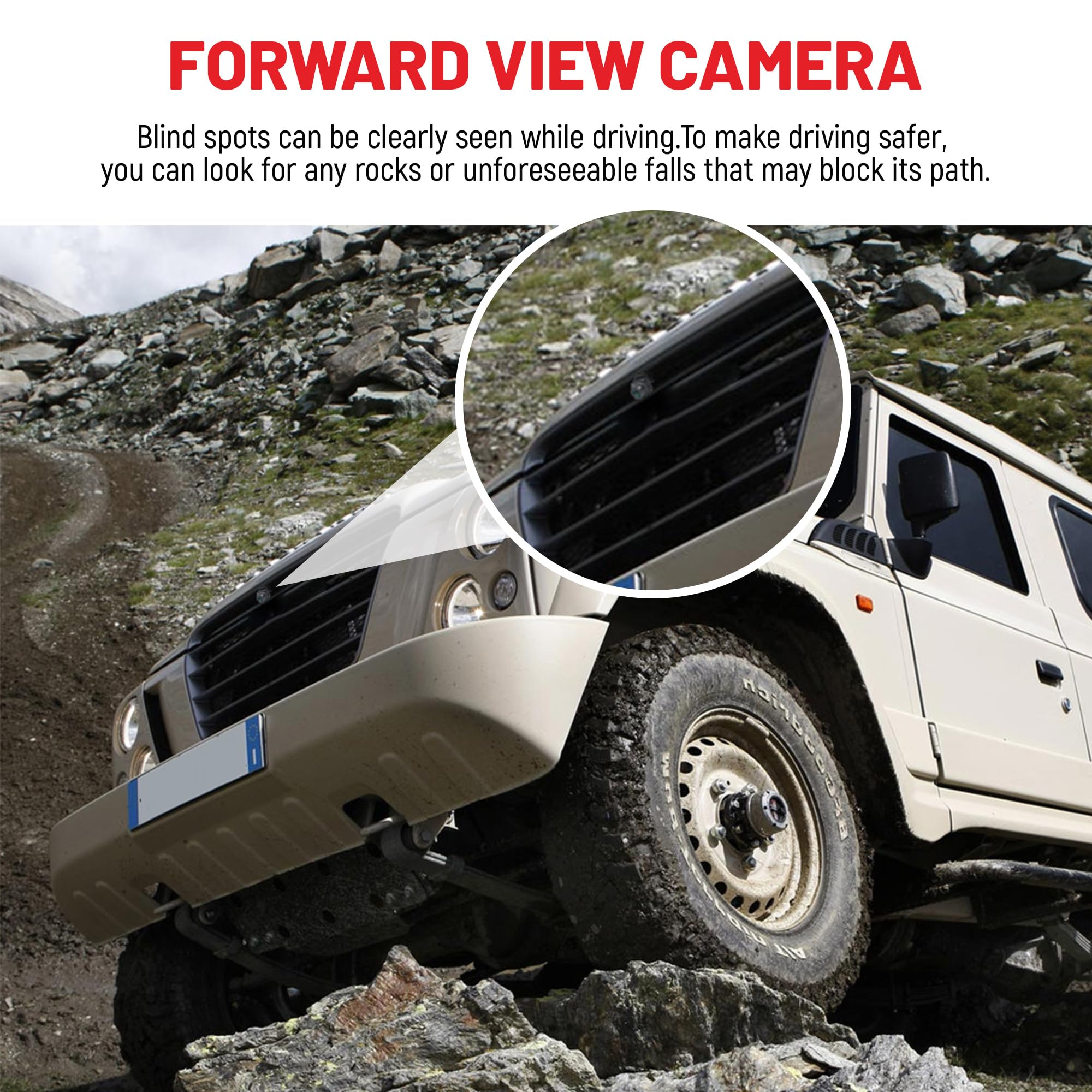 Amazon.com: RED WOLF Front View Camera Select for Jeep