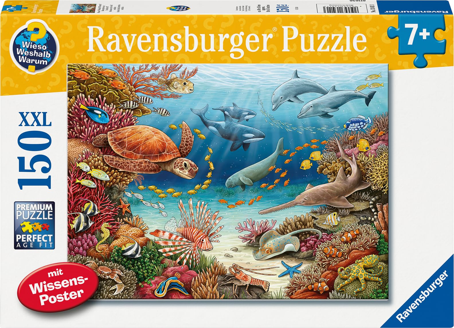 Ravensburger Kinderpuzzle 13411 - Meerestiere am