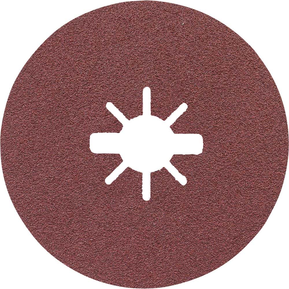 Bosch Accessories - Discos de lija de fibra (para metales, X-LOCK, R444, Ø125 mm, grano 60, diámetro del orificio: 22,23 mm)