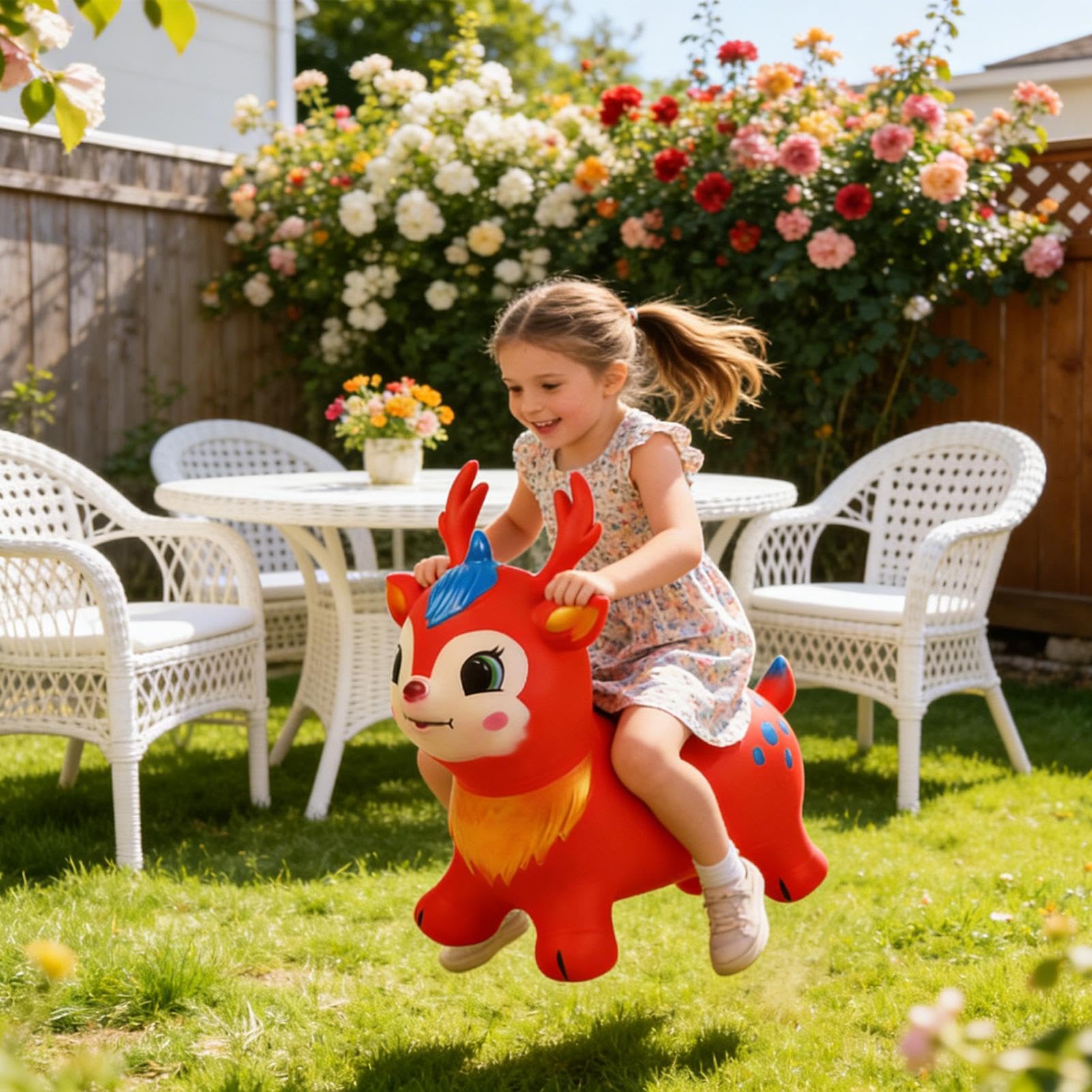 Animal Saltarín Caballo Saltador de Goma para Niños