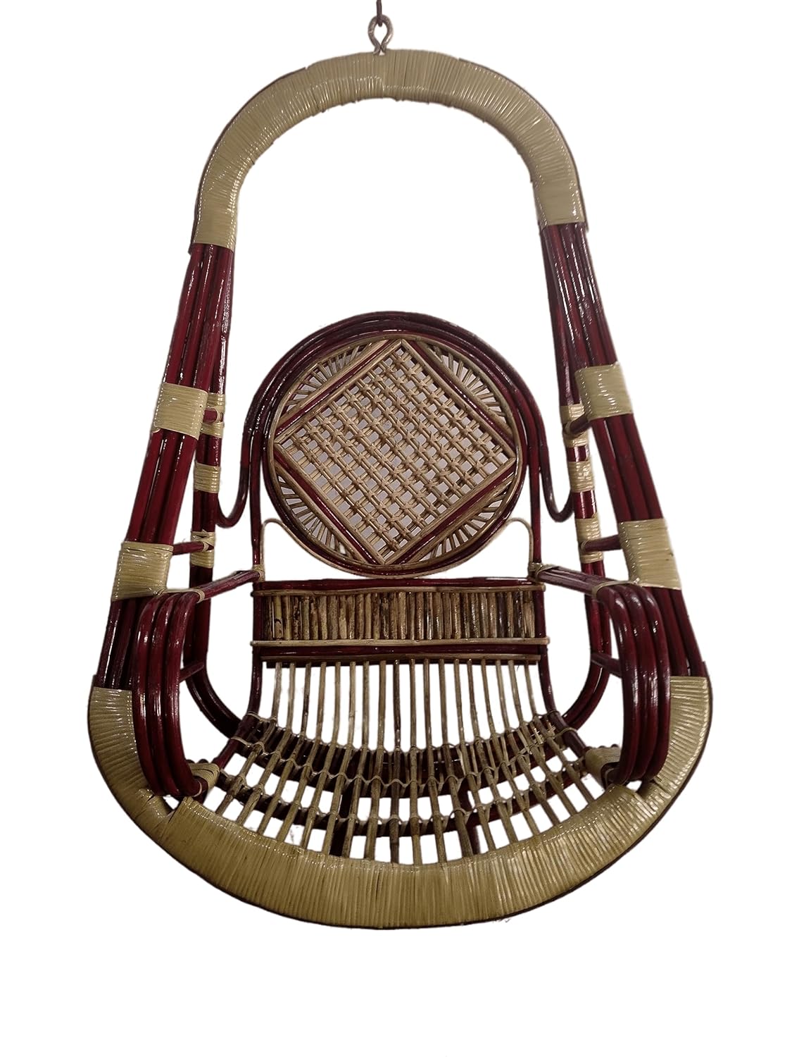 Traditional Bamboo Cane Swing with Special Diamond Design, AlRafa Cane