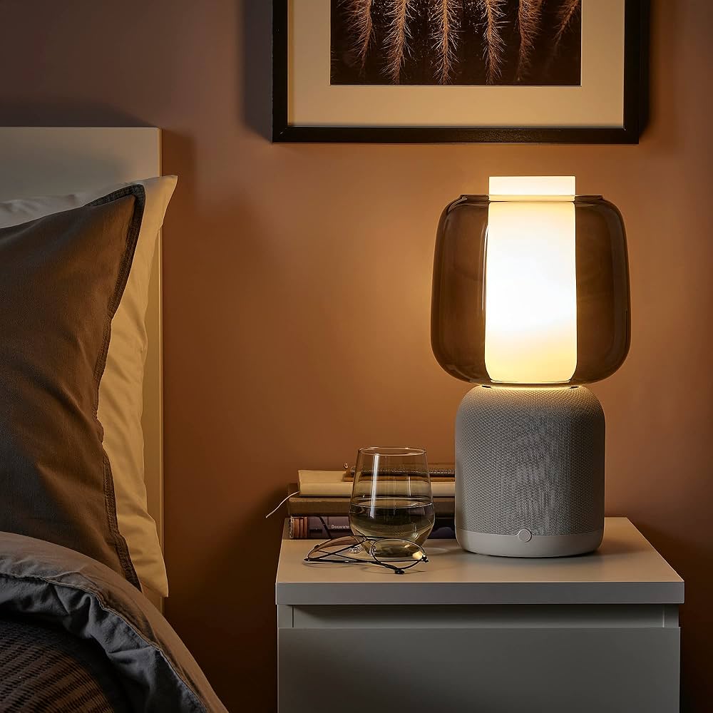 Ikea SYMFONISK lampa głośnikowa z Wi-Fi, szklany klosz