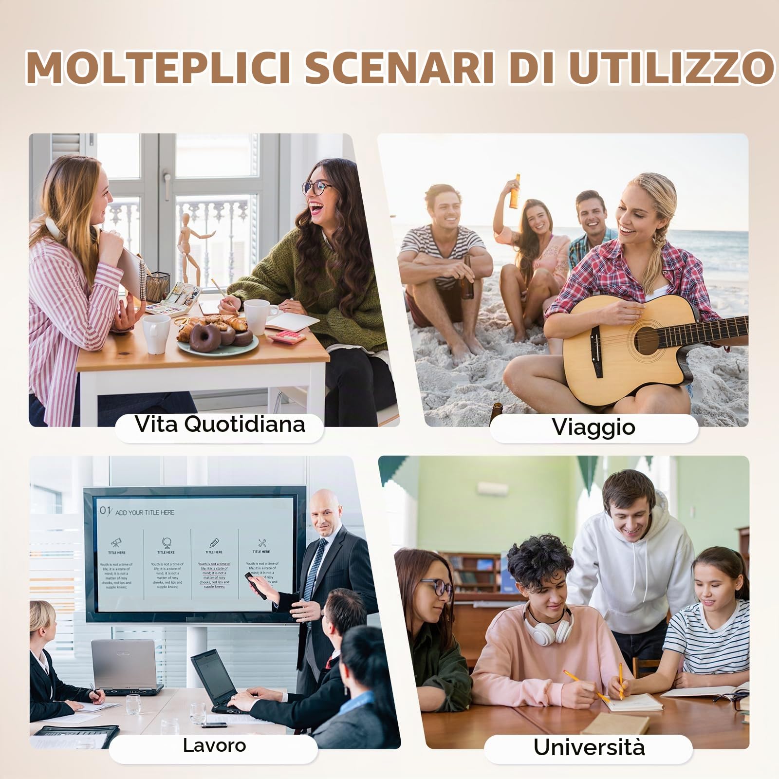 GOLF SUPAGS Grande Capacità Zaino per PC Portatile da 15.6 Pollici, Zaino da Viaggio Multifunzionale da Donna, Zaino per Lavoro Scuola