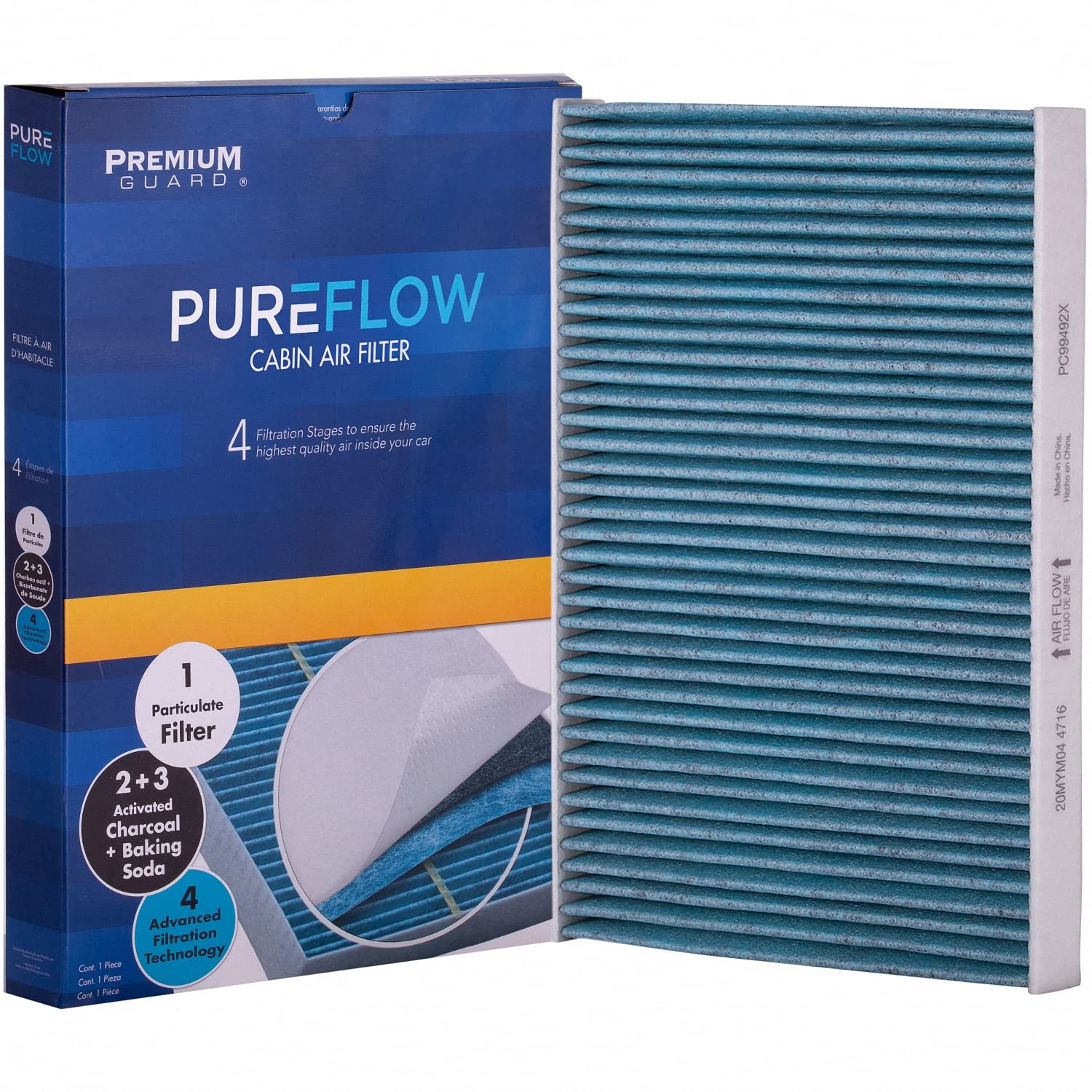 PureFlow Cabin Air Filter PC99492X | Fits 2018-2025 Alfa Romeo Stelvio, 2017-2025 Giulia