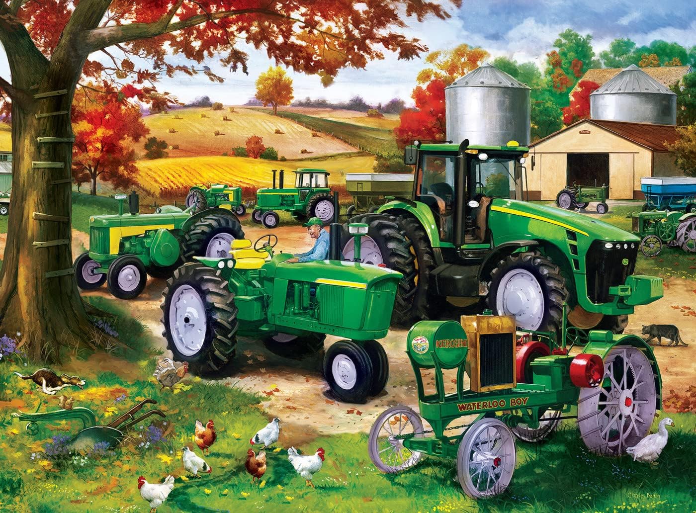 MasterPieces 2000 Piece Jigsaw Puzzle for Adults, Family, Or Youth - Farm Country 4-Pack - 14"x19"