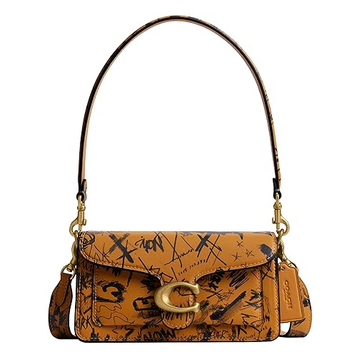Coach Tabby Shoulder Bag 20 in Spazzolato Leather - 1z/Ochre Multi - One Size