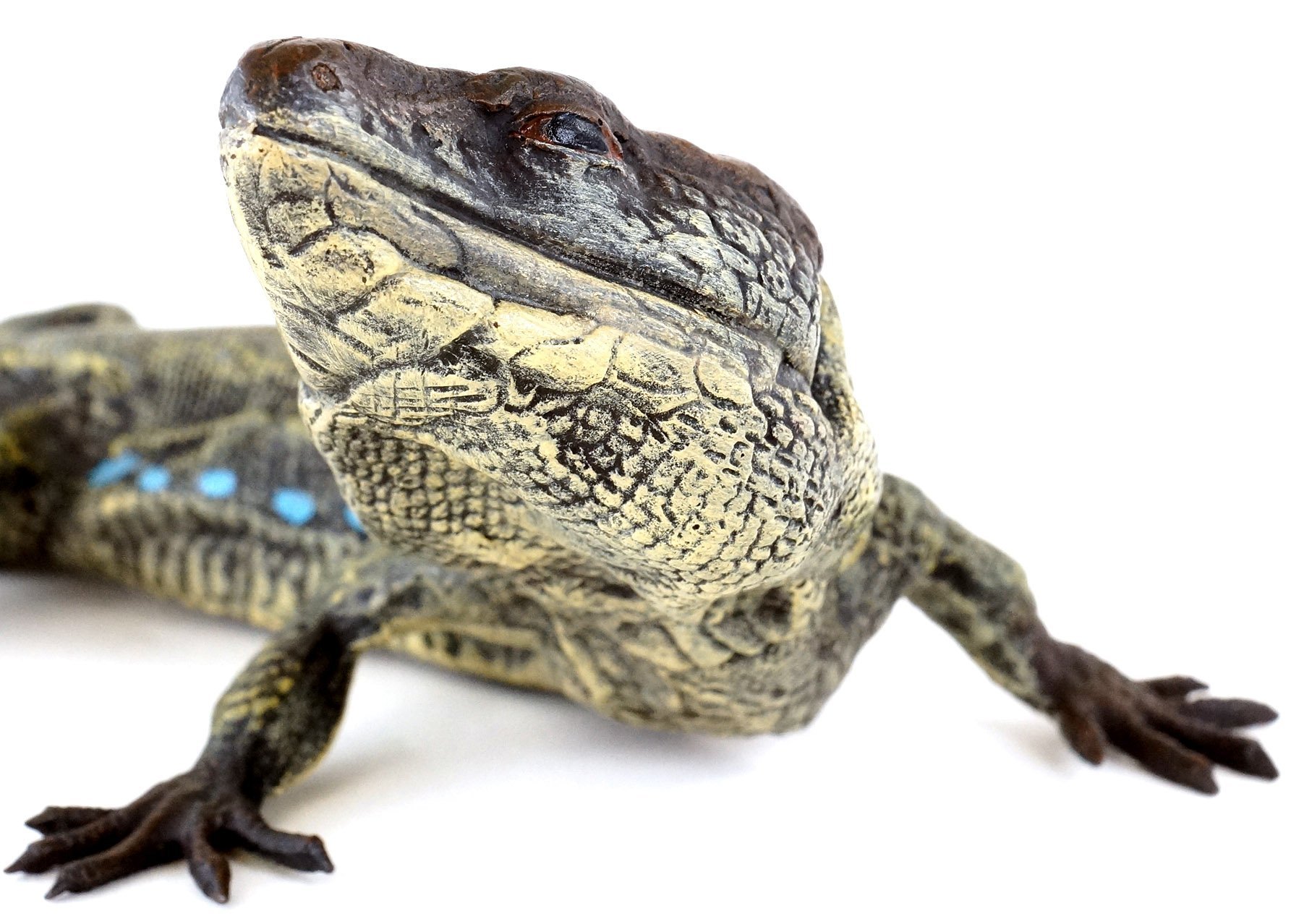 Kunst & Ambiente - Bronze viennois - lézard - Iguane - Reptile - Figurine Animale Authentique - Peinte à la Main - Figurine décorative - Vienne - Figurine - Sculpture - décoration