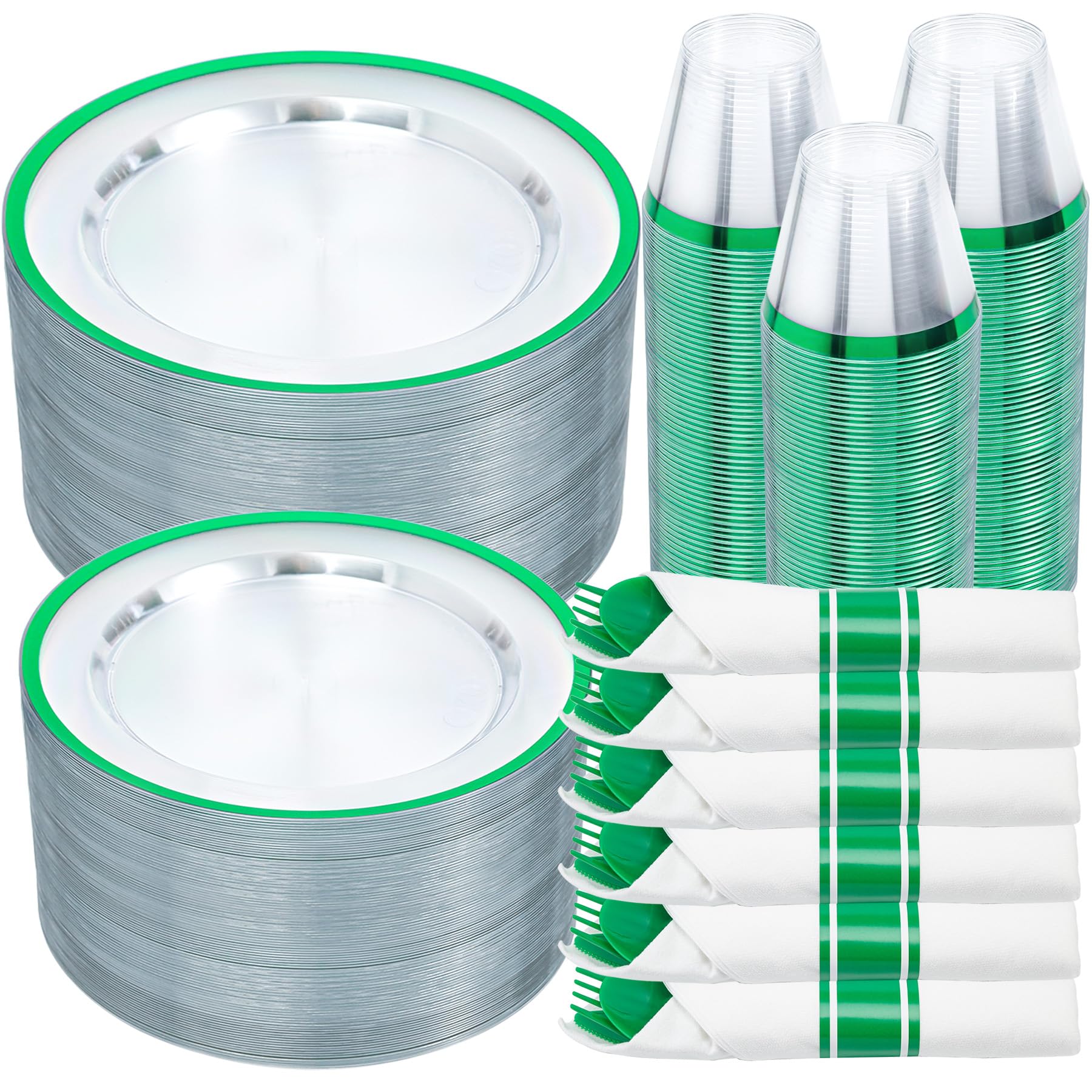 Gold Disposable Plates Set - 350 Piece -10