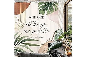 Inspirational Boho Bible Verses Shower Curtain