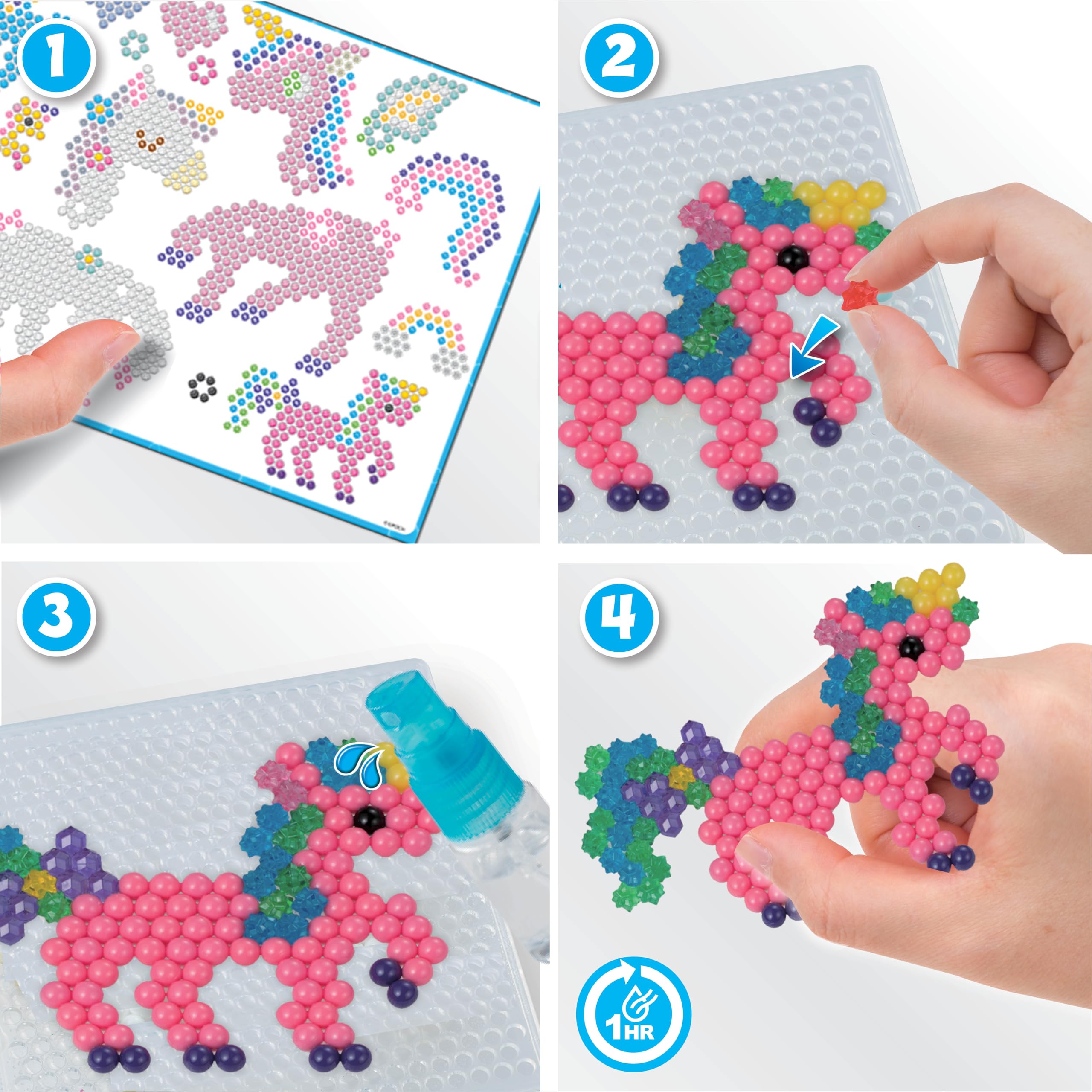 Pati-school Aquabeads 31944 Set de Unicornios Juego de Manualidades