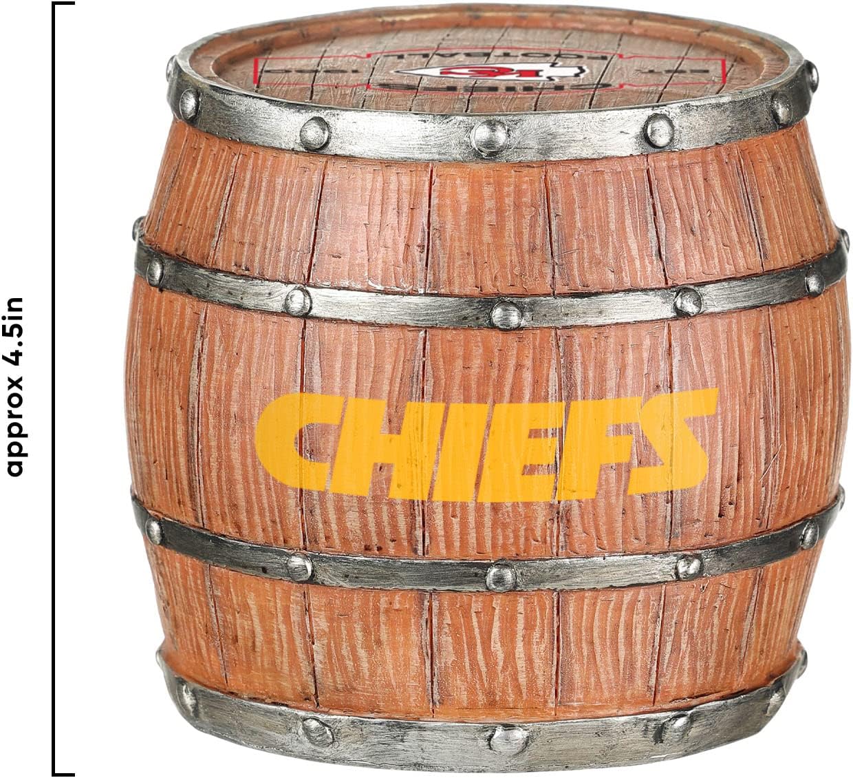 FOCO NFL Team Logo 5-Pack Barrel Beverage Drink Coaster Set