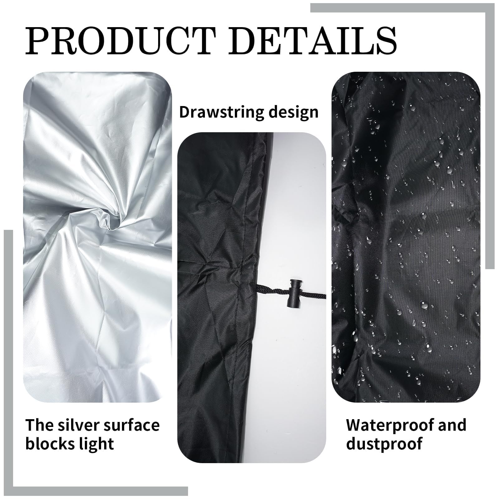 Housse Barbecue Imperméable ø49x45cm - Protection Intempéries Avec Cordon - Compatible Severin, Syck - 8