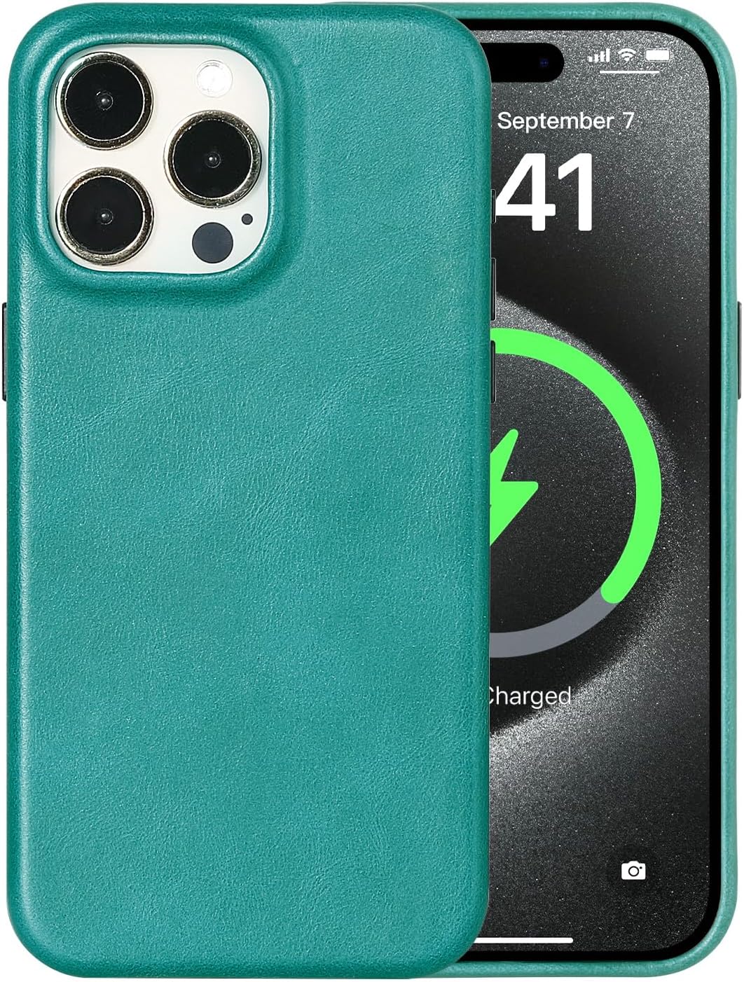 Leren iPhone 15 Plus Hoesje voor pasjes Backcover Bruin Leren iPhone 15 Plus Hoesje voor pasjes Backcover Bruin