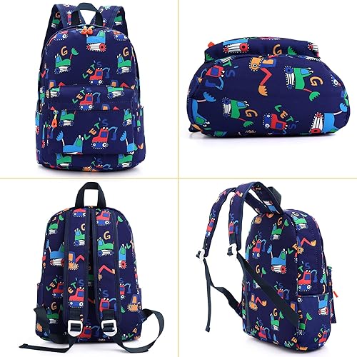 Miniatura 5 de Zicac Mochila para niños y niñas de 12 pulgadas, mini mochila para niños para la escuela y viajes, mochila preescolar para jardín de infantes, Azul