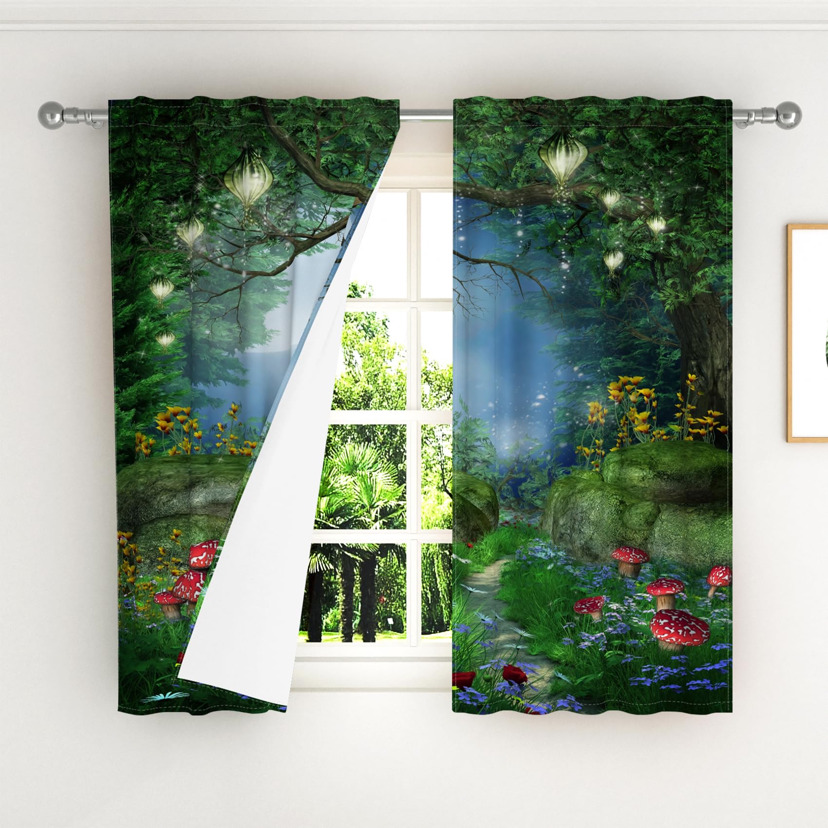 Kzzfqxb 132x214cm Curtains 2 Panels - Image 2