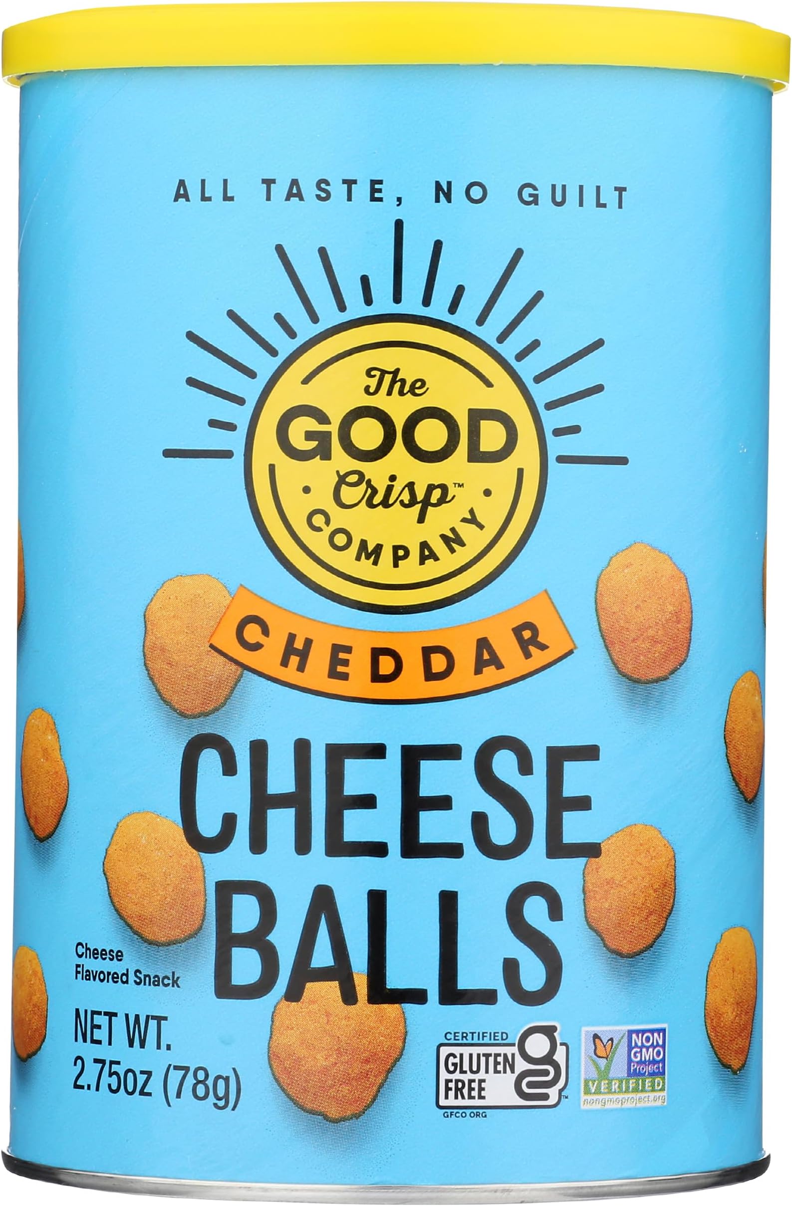 The Good Crisp Company, Cheese Balls Cheddar, 2.75 Ounce