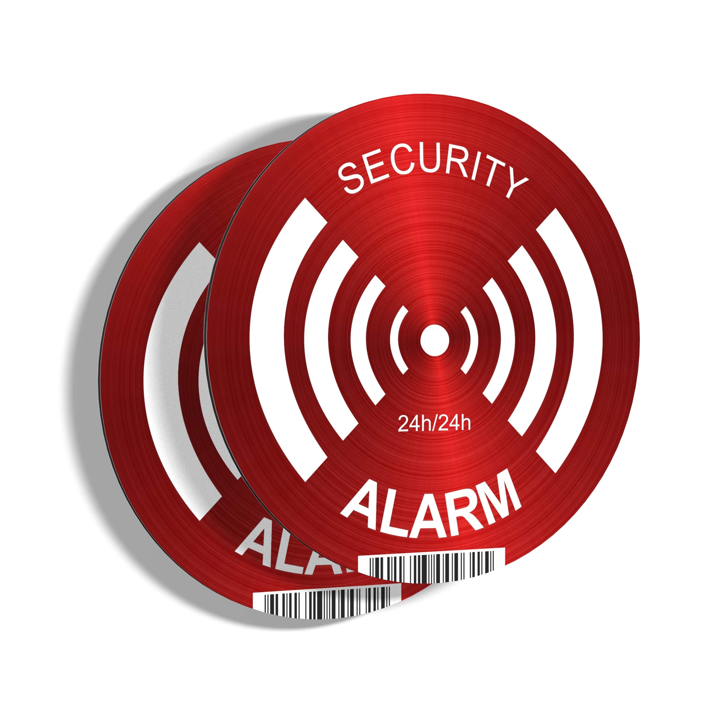 2x Alarm-Schilder Aluminium - Sicherheitsplaketten Für Wand & Zaun