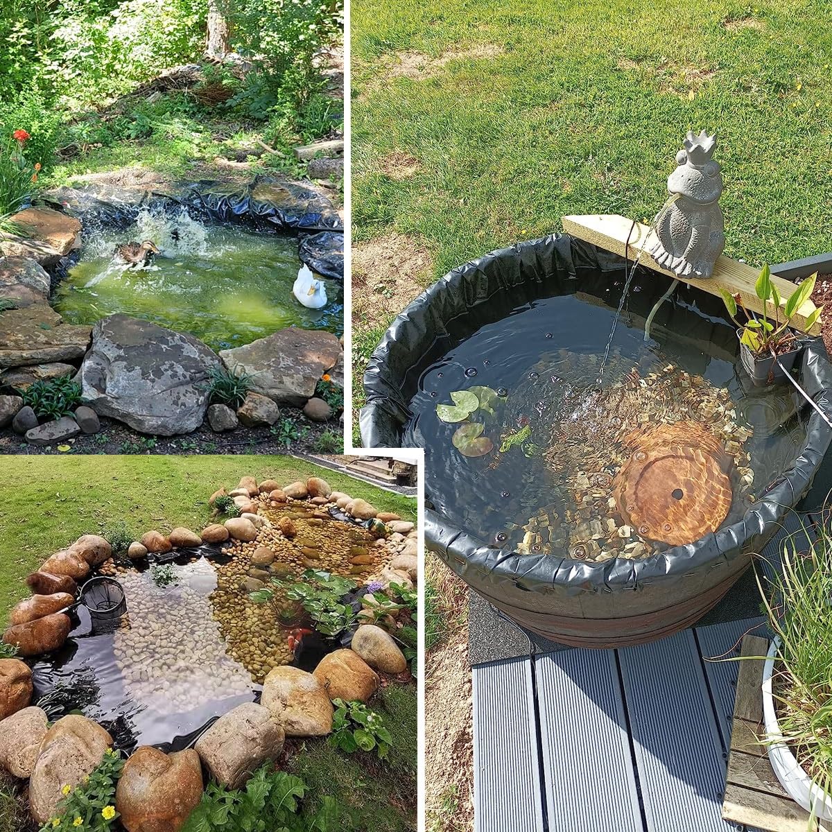 Telo Per Laghetto In HDPE 10x10m - 0.2mm Spessore, Resistente UV E Strappi | Per Stagni E Fontane - Foto 11