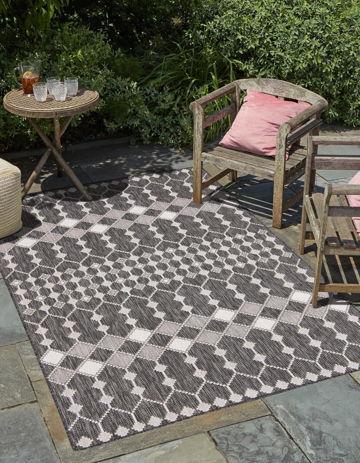 Unique Loom Outdoor Trellis Collection Area Rug Traliccio