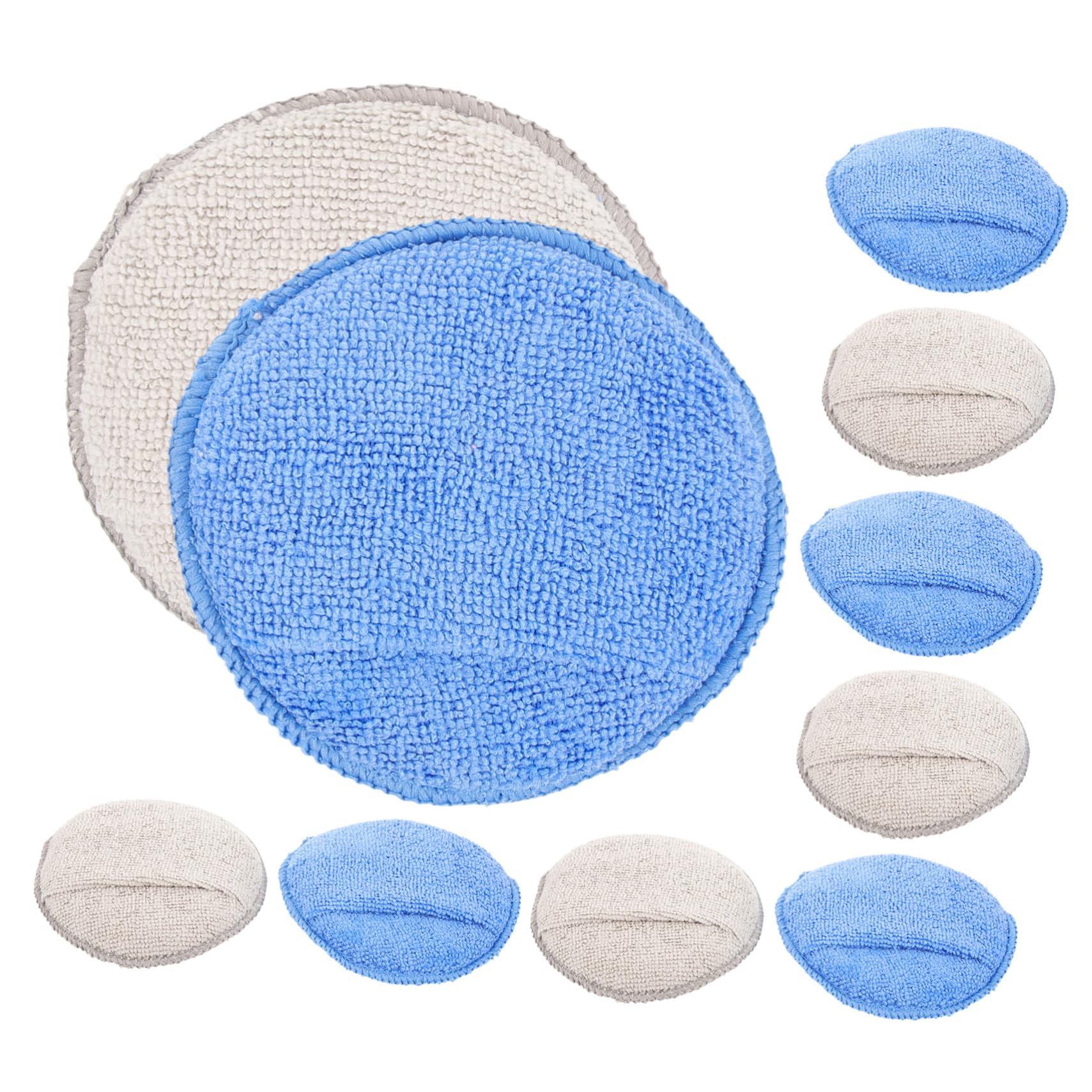 Gatuida 50piezas Almohadillas De Pulido De Esponja para Coche Aplicadores De Cera Esponjas para Limpiar y Pulir Vehículos Material De Ultra Absorbente para Detalle Automotriz