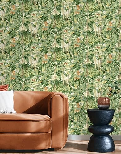 Miniatura 4 de Tommy Bahama - Papel tapiz para despegar y pegar, papel tapiz botánico para dormitorio, tocador, cocina, vinilo, cobertura de 30.75 pies cuadrados