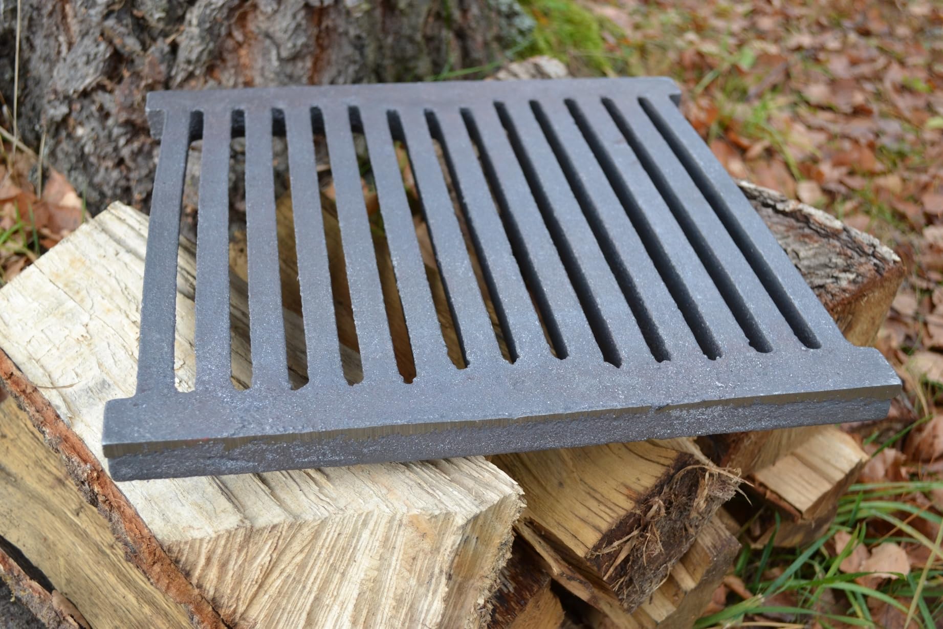 SEZAM 33 x 34 cm (32,7 x 34), robusta e massiccia, griglia per forno, griglia per ceneri in ghisa, diversi diametri, griglia per camino, griglia per stufa, griglia per forno, griglia per braciere