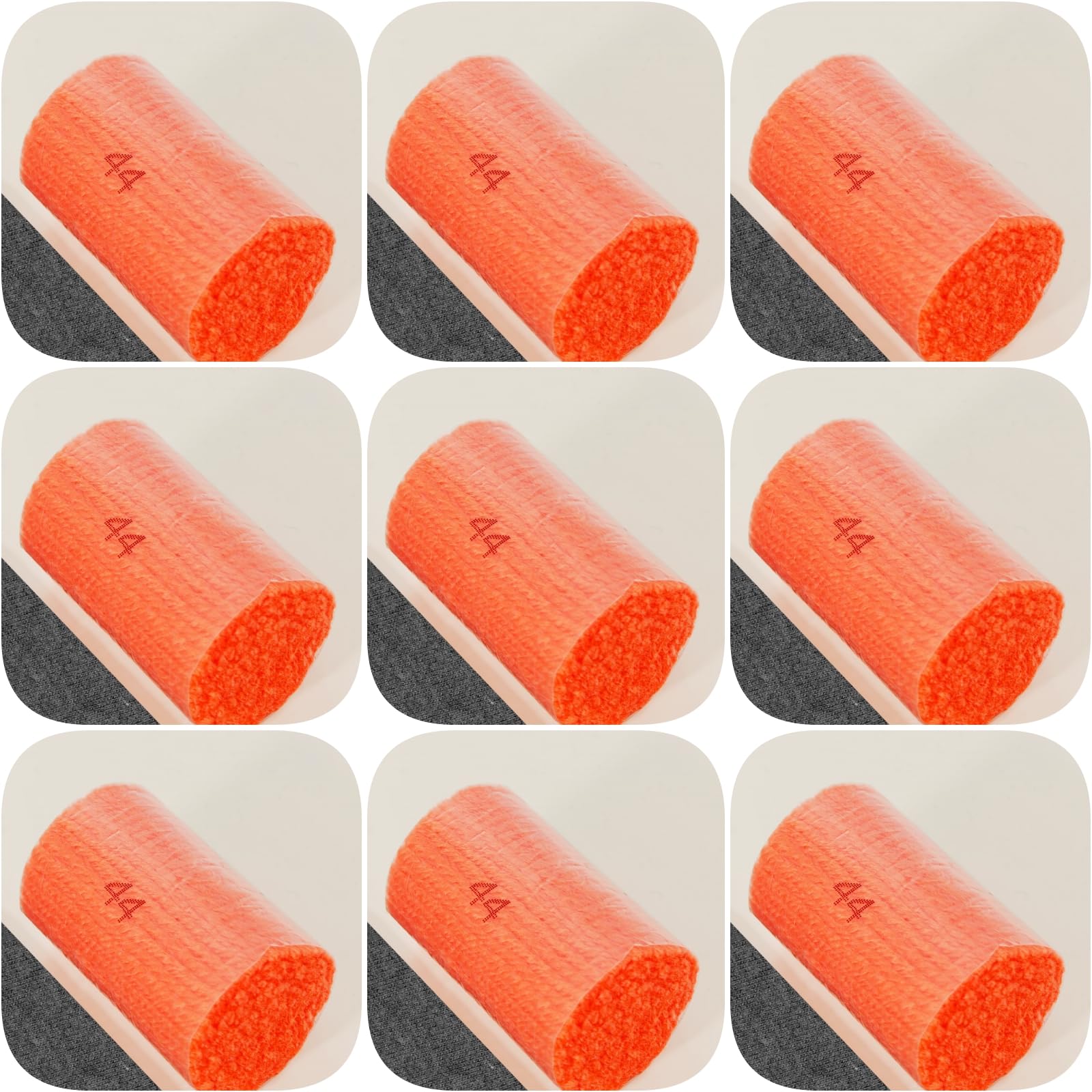 Yglnden 10 Bundles Latch Hook Kit Colorful Yarn Bundles Cut Rug DIY Latch Hook Yarn for Handmake Craft Sewing Knitting for Adults (10 Bundles# Orange B)