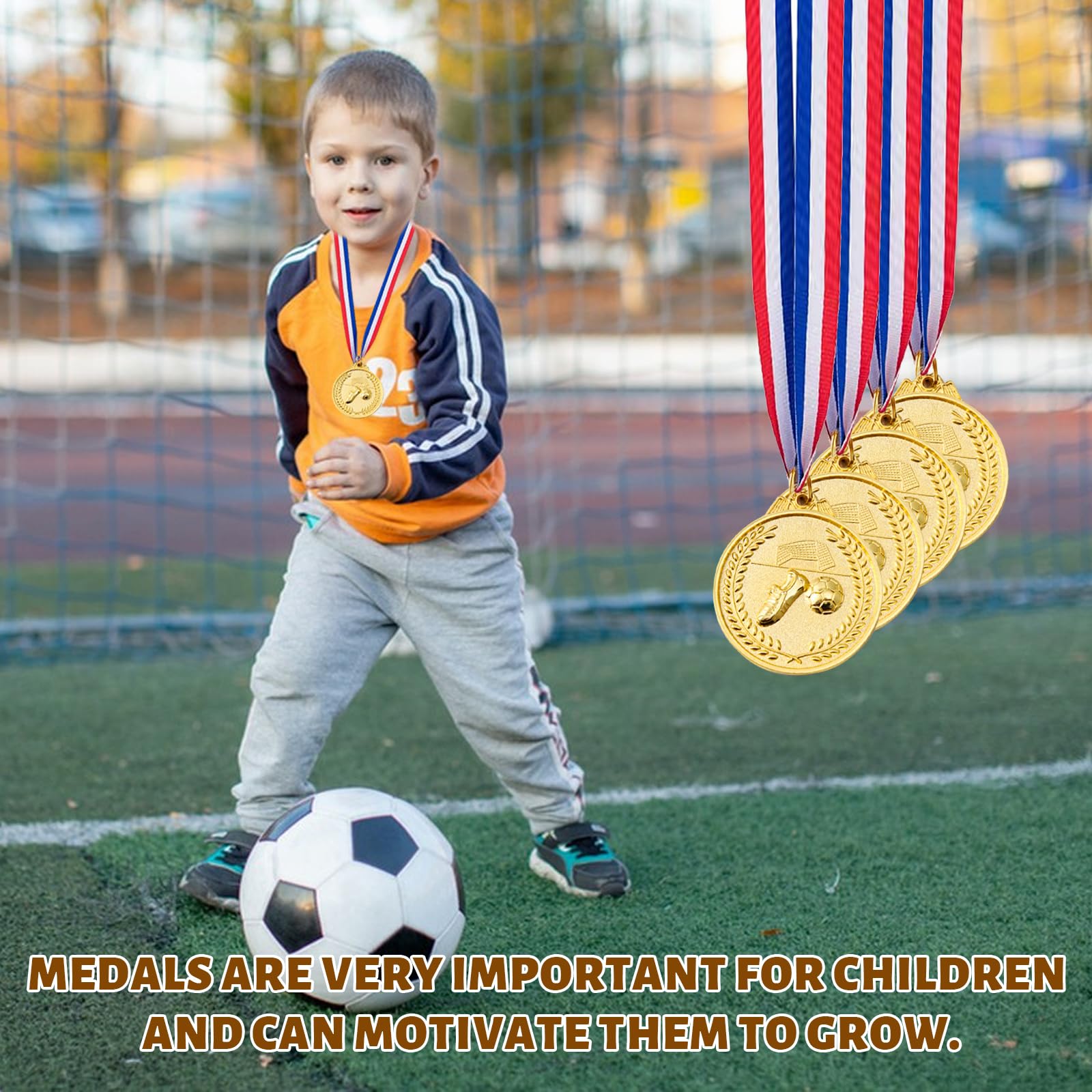 50 Pz Medaglia D'Oro Di Plastica Per Bambini 2,36 Pollici Trofeo