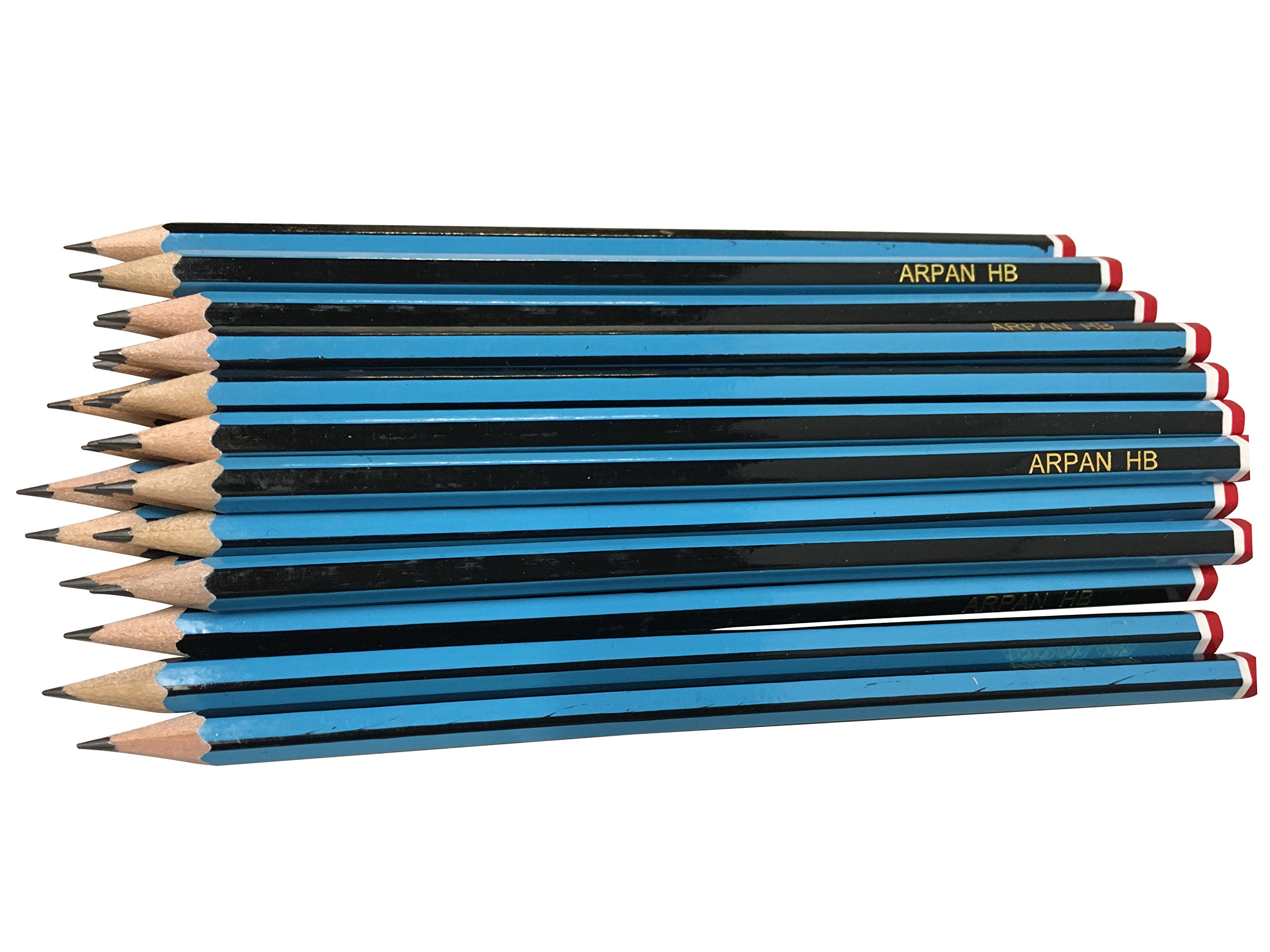 ARPAN Durable, Snap-Resistant & Long Lasting HB School Pencils for Children, Teenagers & Adults, Ideal for Drawing, Writing, Office Desk & General Work (Pack of 48)