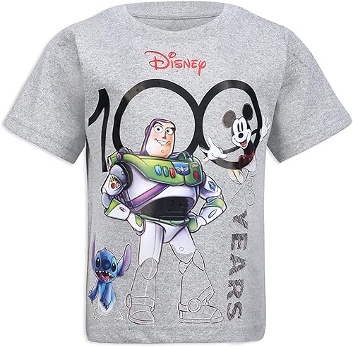 Miniatura 6 de Disney Paquete de 3 camisetas para niños pequeños y niños pequeños, azulgrisblanco