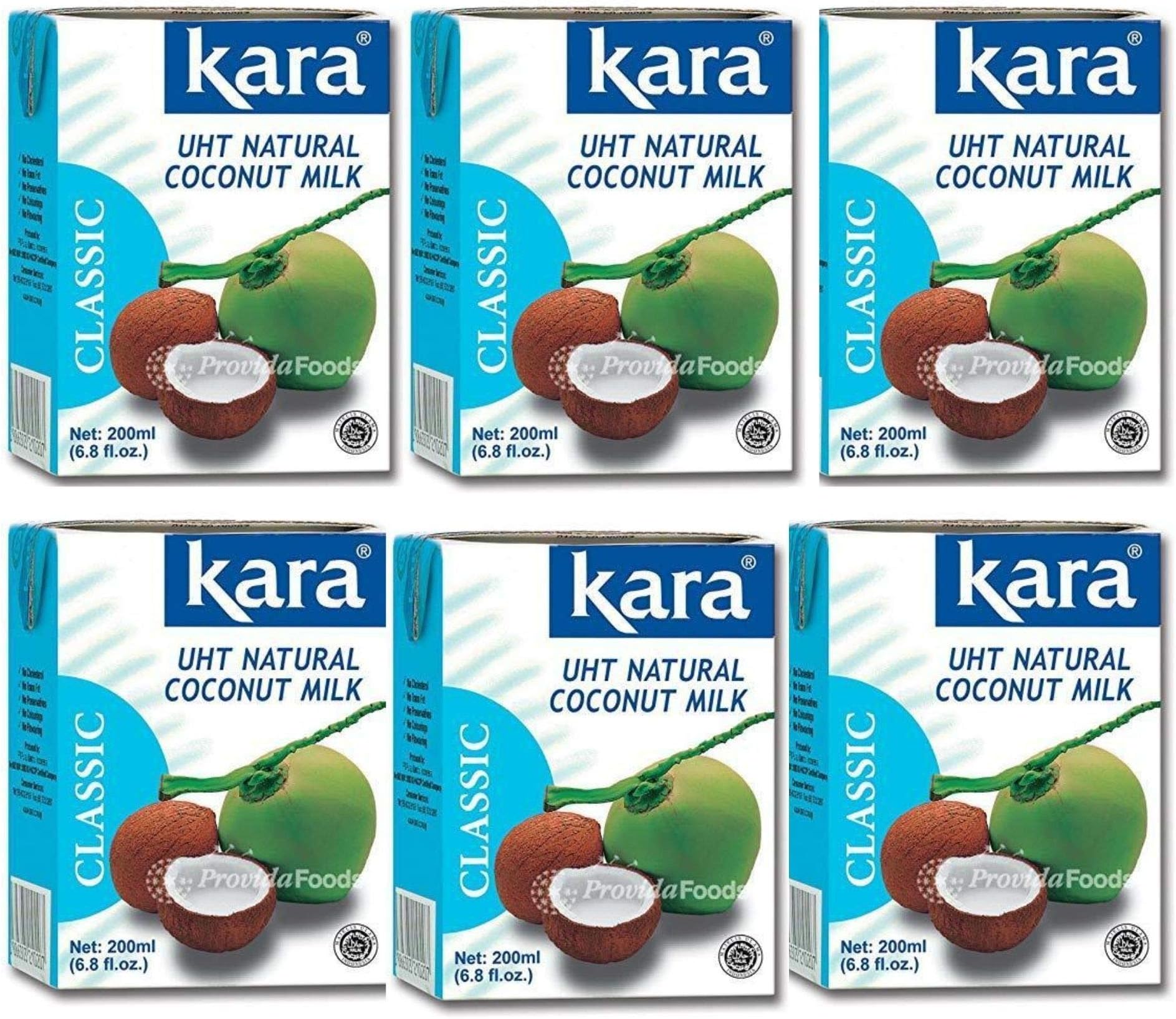 Coconut Milk Classic, 200 ml (Pack of 6)