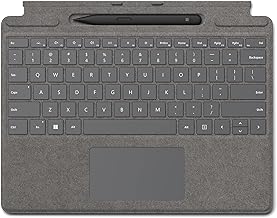 Microsoft Surface Pro 8/X Cover Alcantara + PEN - Platinum