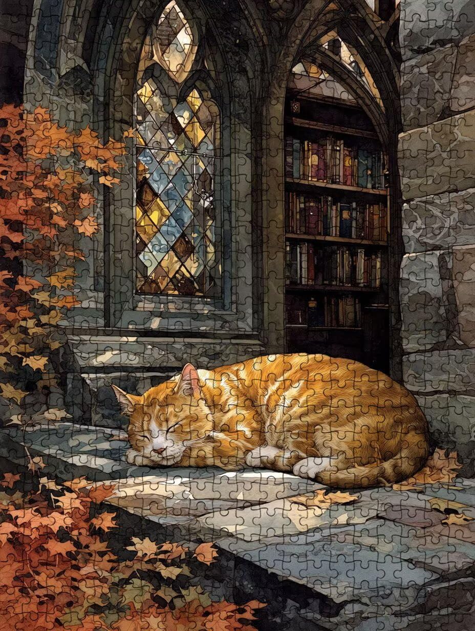 Puzzle pour Adults 3000 Pièces, éTagèRes pour Chats, Bois de YHPGL4-603