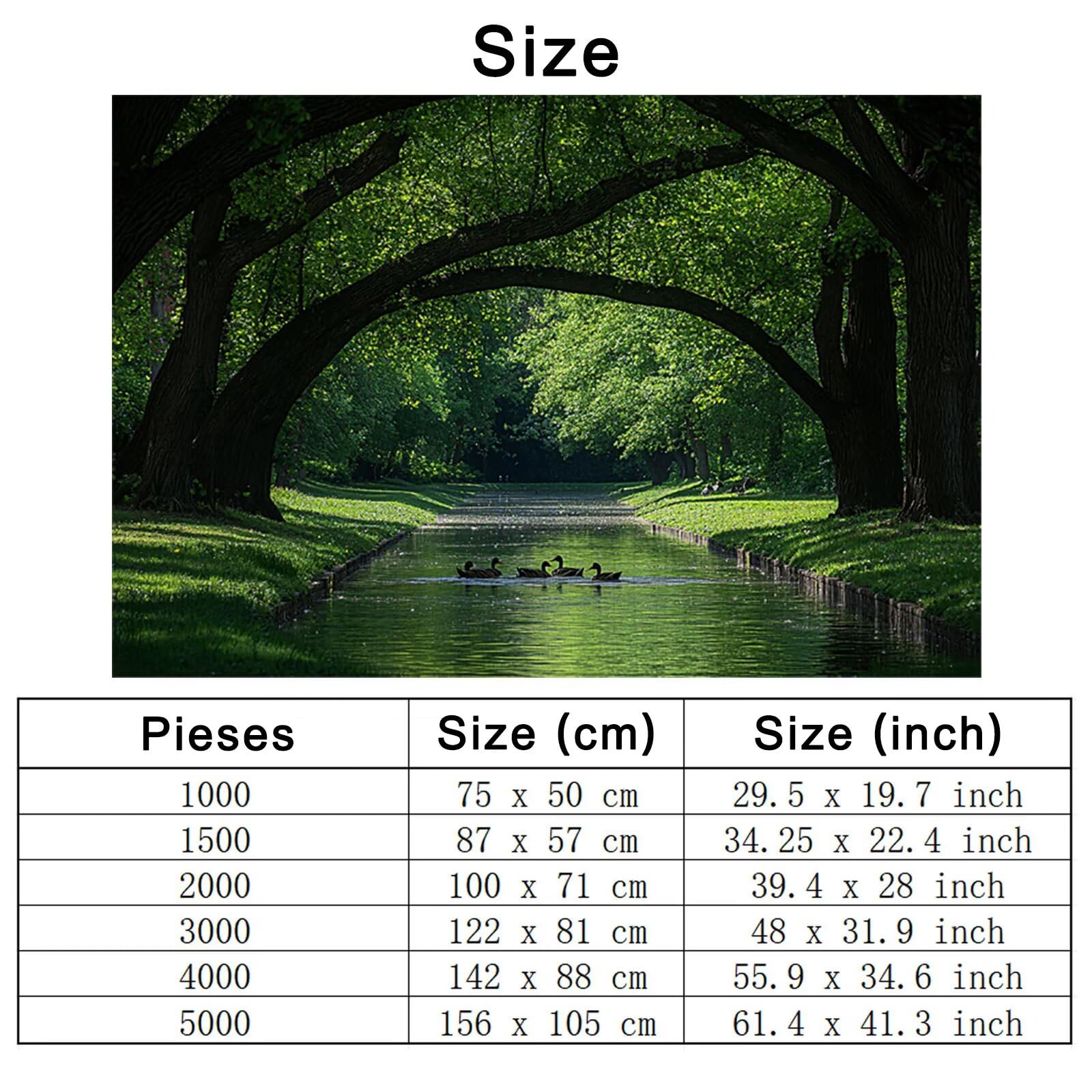 4000 puzzli dla dorosłych, leśne puzzle dla dorosłych, 4000 sztuk, drewniane puzzle z kolorowym pudełkiem, rodzinne gry edukacyjne, prezenty, dekoracja ścienna domu, motyw: (krajobraz), -3620