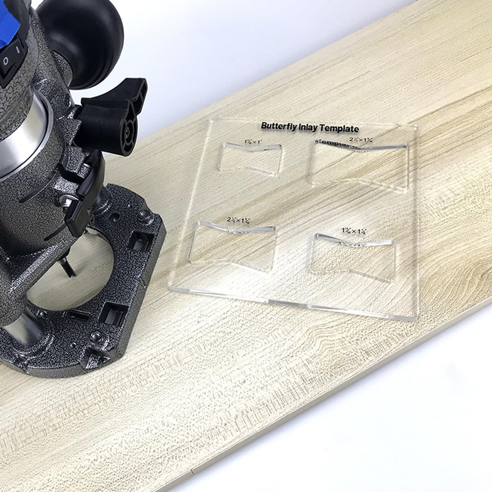 Kit Modelli In Acrilico Per Intarsio A Farfalla - 3 Pezzi, Guida Per Fresatrice, Perfetto Per Giunzioni Legno E Restauro Mobili - Foto 10