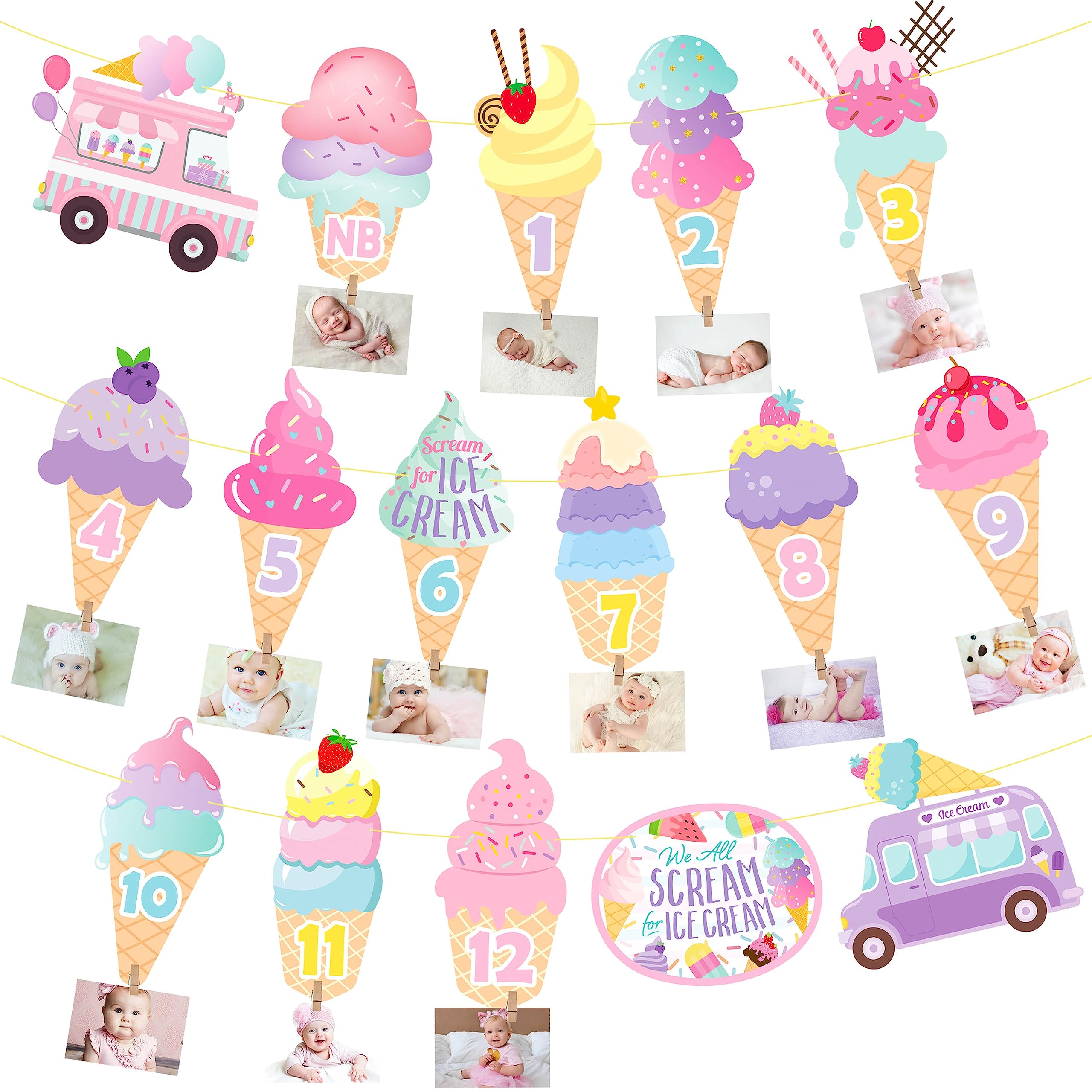 Mickey Mouse Birthday Banner Decorations for Kids 1st Birthday Mickey Theme Clubhouse Party Supplies Favor Glitter Happy Birthday Banner