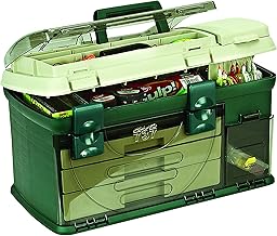 Plano 3 Drawer Storage Box, Metallic Green/Beige, Large (737-002)