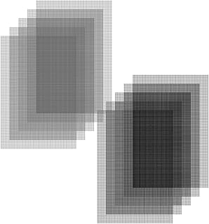 HFYZZ 10 Pack Flower Pot Hole Mesh Pad, 11.8x7.8 inch Rigid Polyethylene Bonsai Drainage Mesh Hole Screens, DIY Pot Bottom Grid Mesh Mat Mesh Sheet