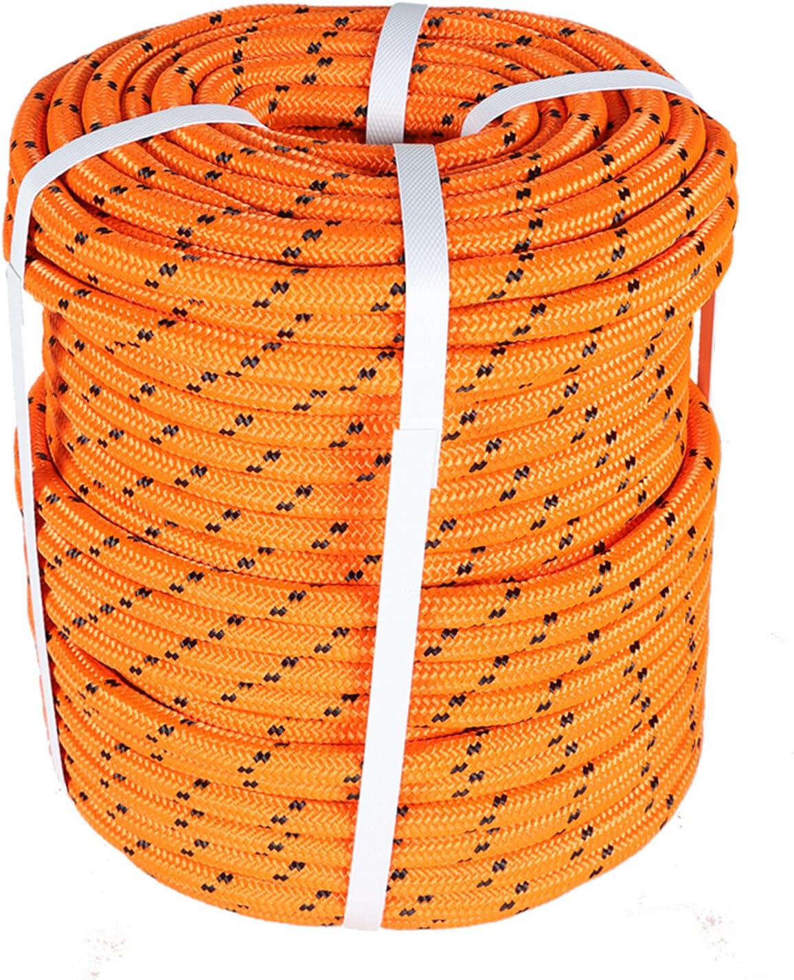 Double Braid Polyester Arborist Blue Ox Rope Orange ½ inch by 300 feet ...