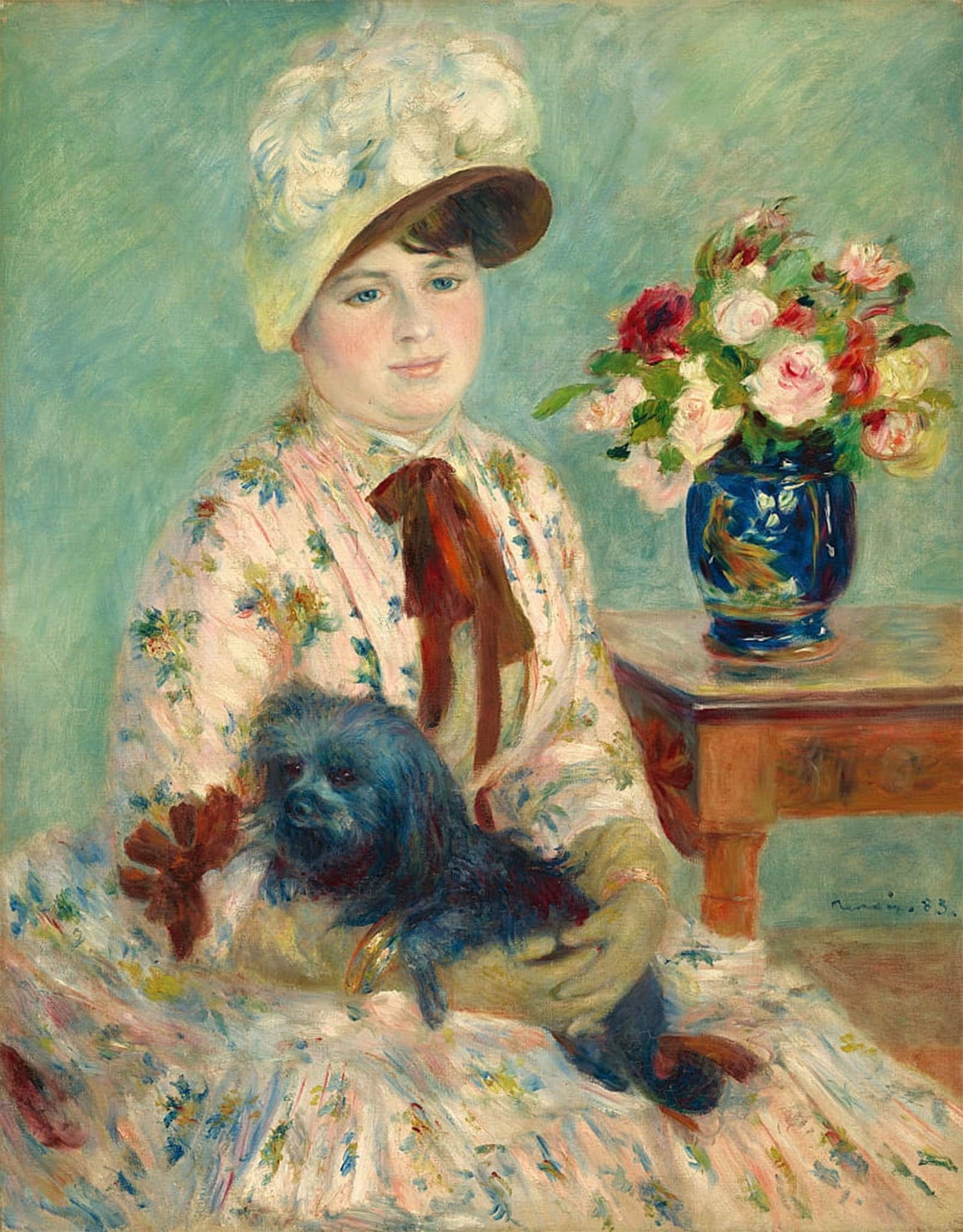 POSTERIIk Famous Print Pop Art Wall Art Graffiti Mlle Charlotte Berthier by Pierre Auguste Renoir Art Prints for Home Decor 60x90cm